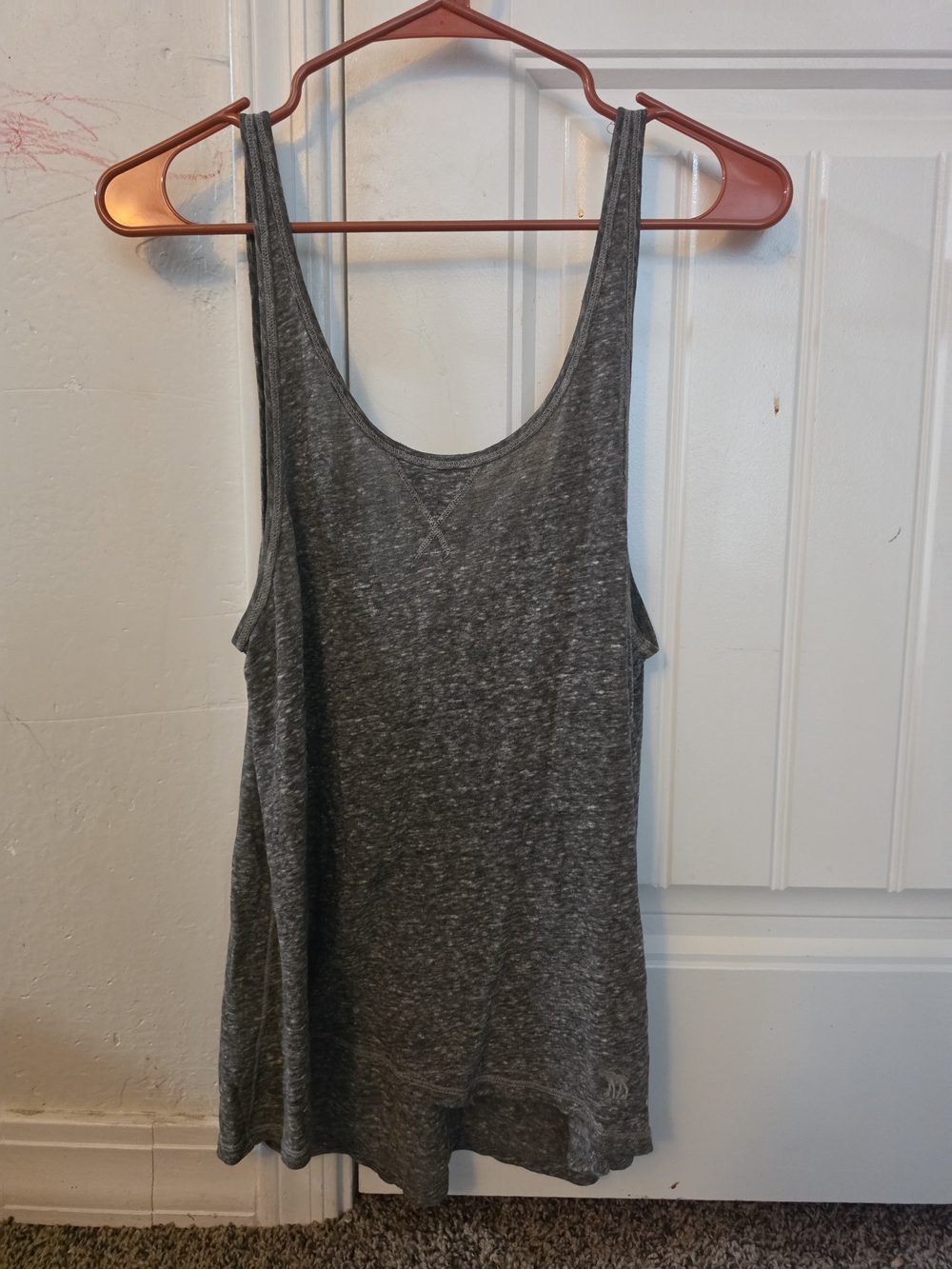 Abercrombie & Fitch Women's Dark Gray Scoop Neck Tank